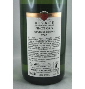 PINOT GRIS FLEURS DE PIERRES 2022-75CL-13.5% Alc.-DOMAINE HARTMANN