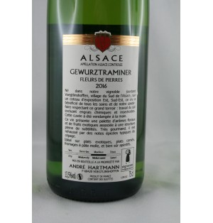 GEWURZTRAMINER FLEURS DE PIERRE 2020-75CL-13.5% Alc.-HARTMANN