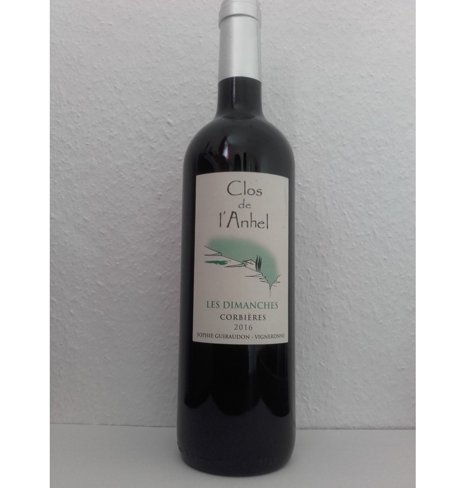 CLOS DE L'ANHEL "LES DIMANCHES" 2016 AOP CORBIERES RGE