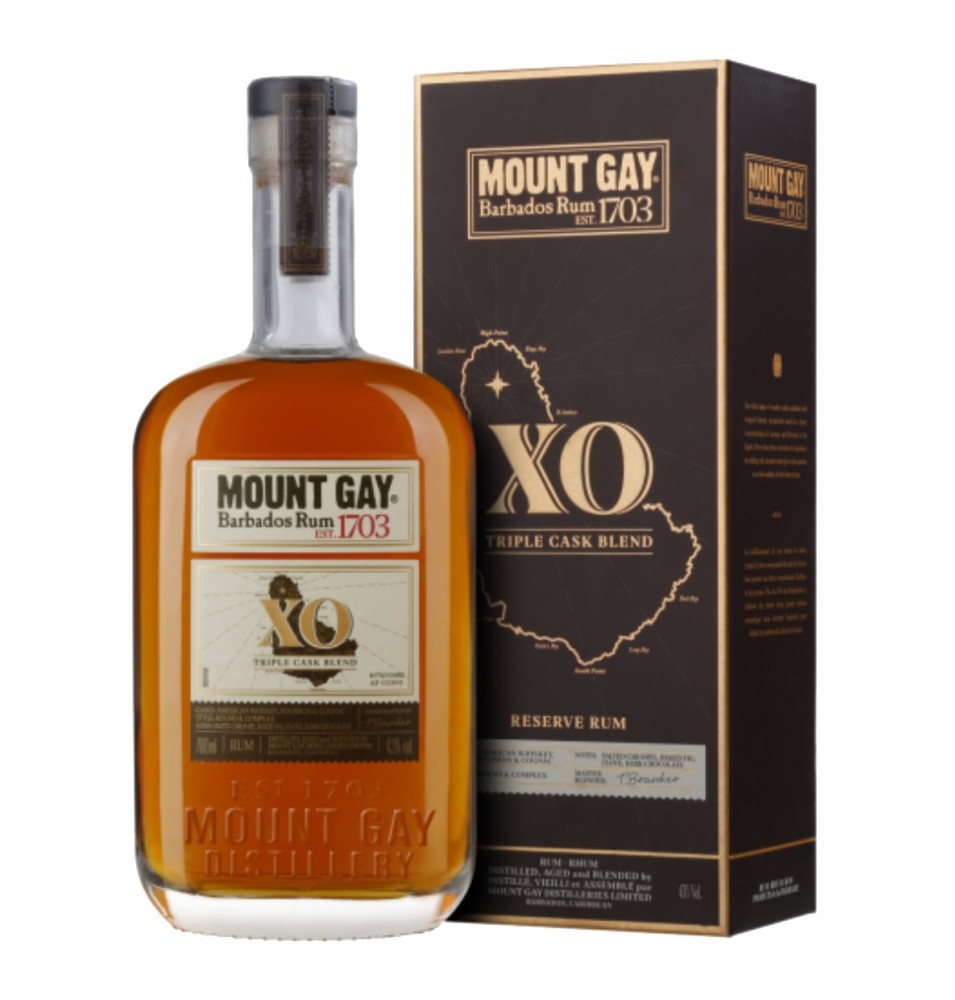 MOUNT GAY XO TRIPLE CASK - LA BARBADE-  70CL 40°