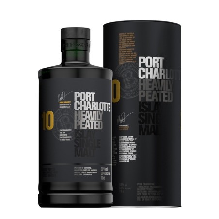 PORT CHARLOTTE HEAVY PEATED 10 ANS 70CL - 50%Alc.