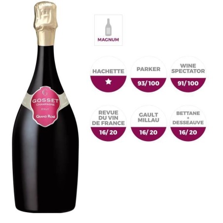 CHAMPAGNE GOSSET GRAND ROSE BRUT - MAGNUM