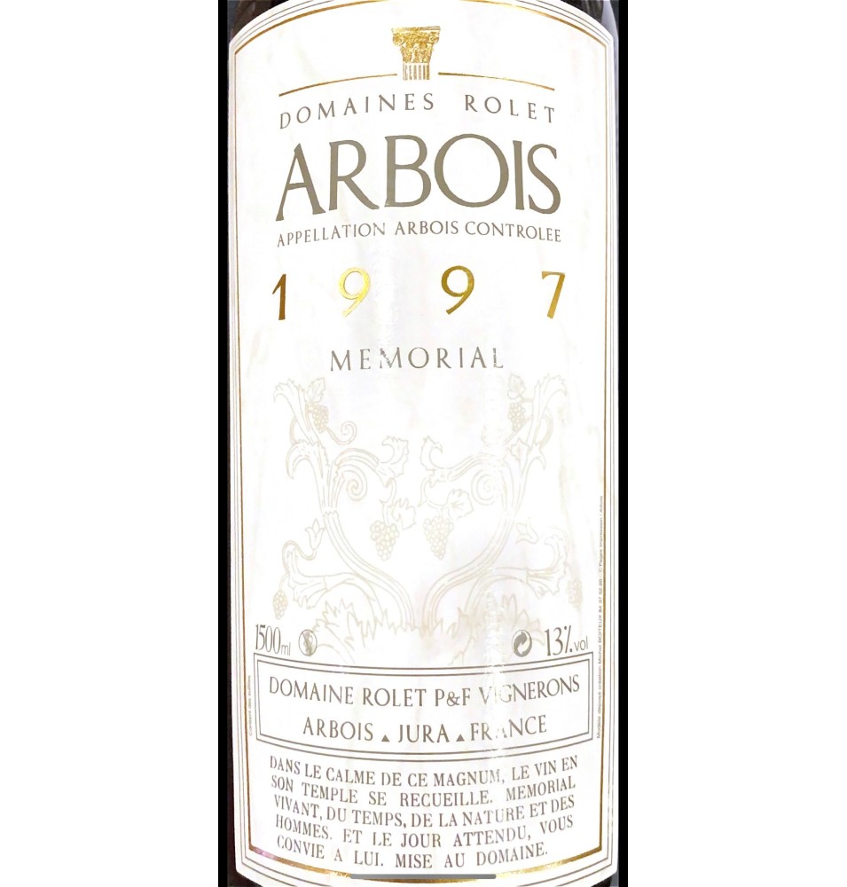 ARBOIS ROUGE MEMORIAL 1997 - MAGNUM-DOMAINE ROLET