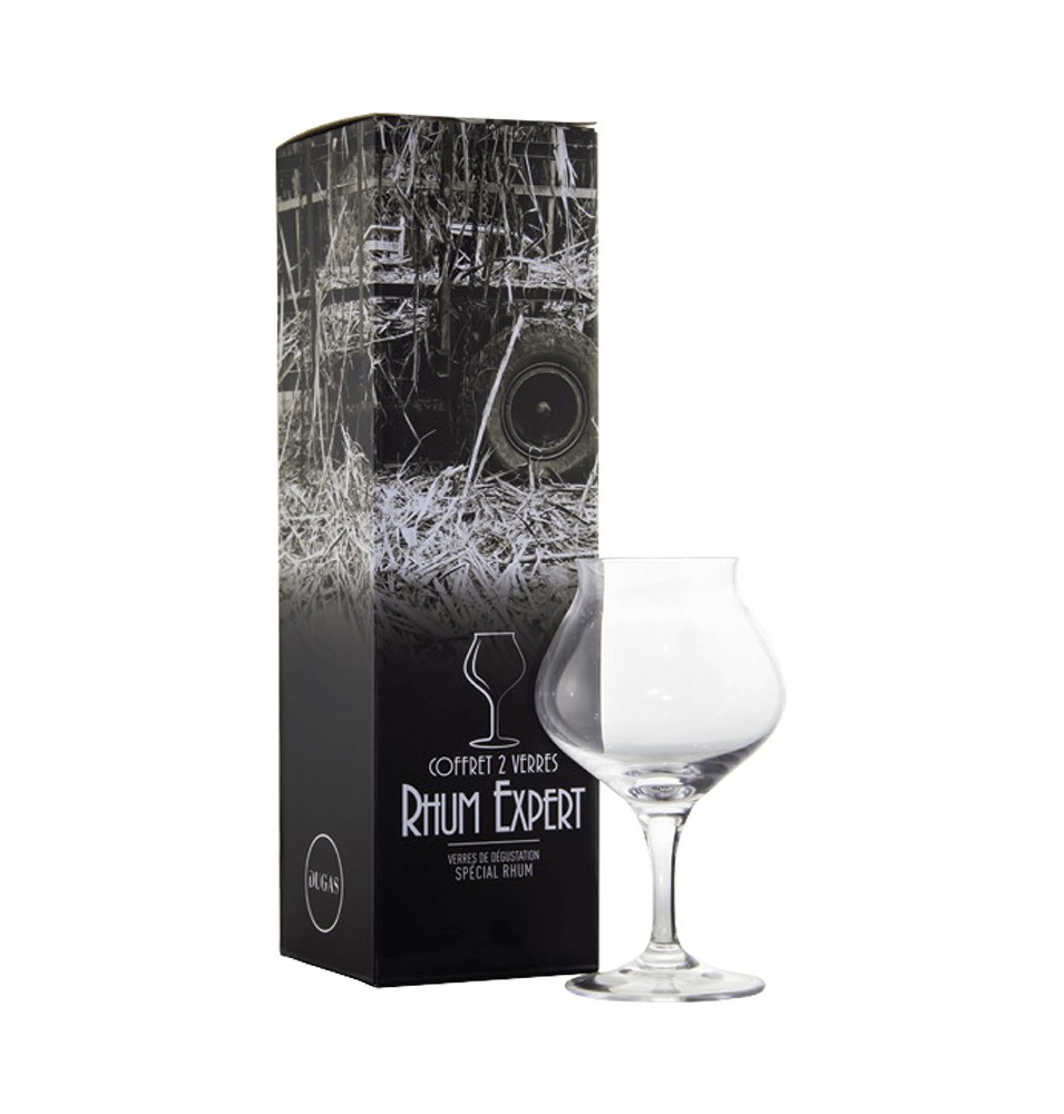 COFFRET 2 VERRES RHUMS