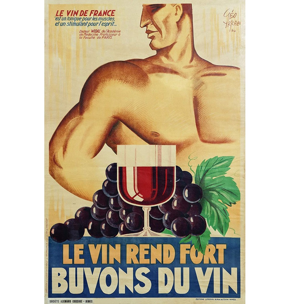 T-SHIRT "LE VIN REND FORT BUVONS DU VIN"