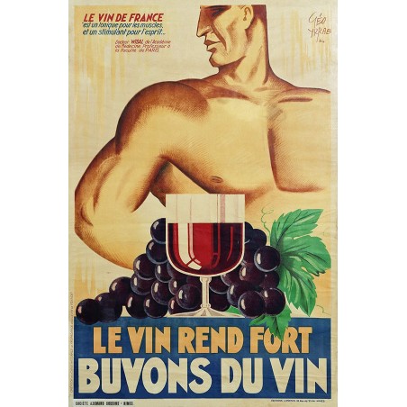 T-SHIRT "LE VIN REND FORT BUVONS DU VIN"