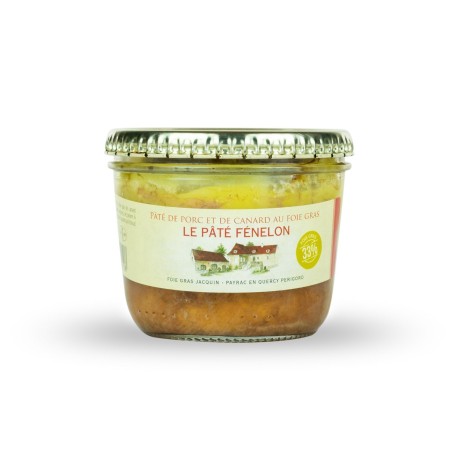 PATE FENELON 180G-JACQUIN-PORC ET CANARD FOIE GRAS 33%