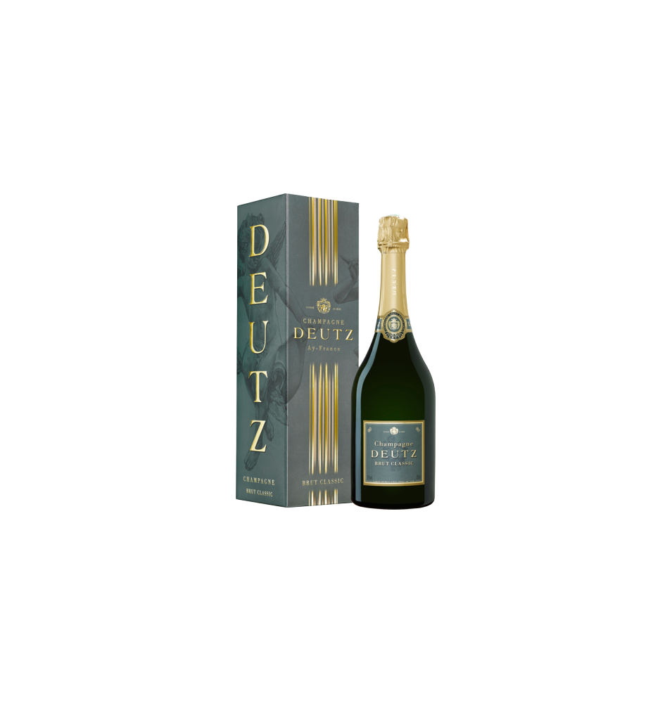 CHAMPAGNE DEUTZ BRUT CLASSIC-75CL-12%Vol.-COFFRET INDIVIDUEL