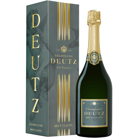 CHAMPAGNE DEUTZ BRUT CLASSIC-75CL-12%Vol.-COFFRET INDIVIDUEL