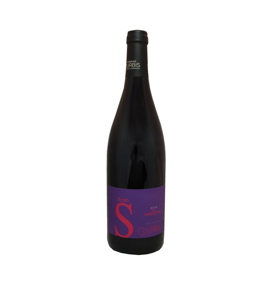 SYRAH IGP ARDECHE 2020-DOMAINE COURBIS-75CL