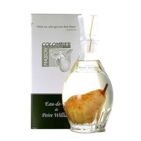 EAU DE VIE POIRE 70CL CARAFE POIRE EMPRISONNEE MAISON COLOMBIER 43°