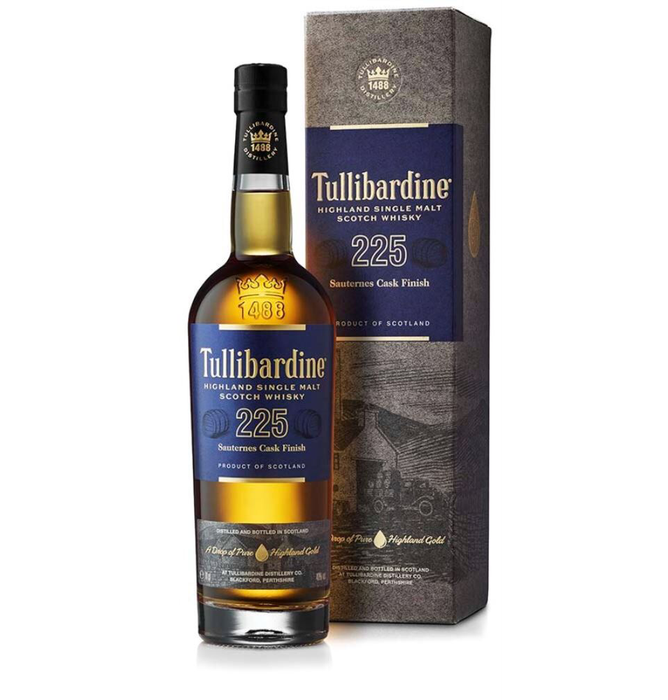 TULLIBARDINE 225 SAUTERNES CASK FINISH-70CL-SINGLE MALT-HIGHLAND-ECOSSE-43% ALC
