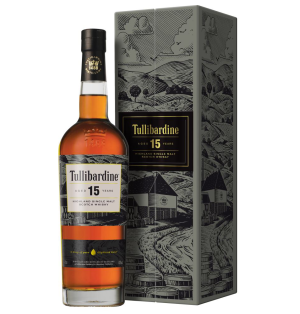 TULLIBARDINE 15 ANS-70CL-SINGLE MALT-HIGHLAND-ECOSSE-43% ALC