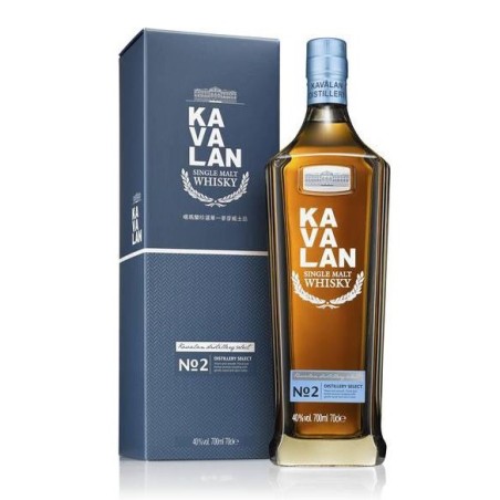 KAVALAN DISTILLERY SELECT N°2 -40°-70CL-TAÏWAN SINGLE MALT