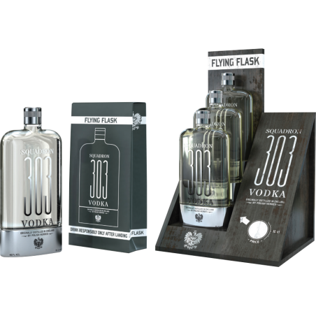 SQUADRON 303 FLYING FLASK 40% ALC.-10CL-VODKA