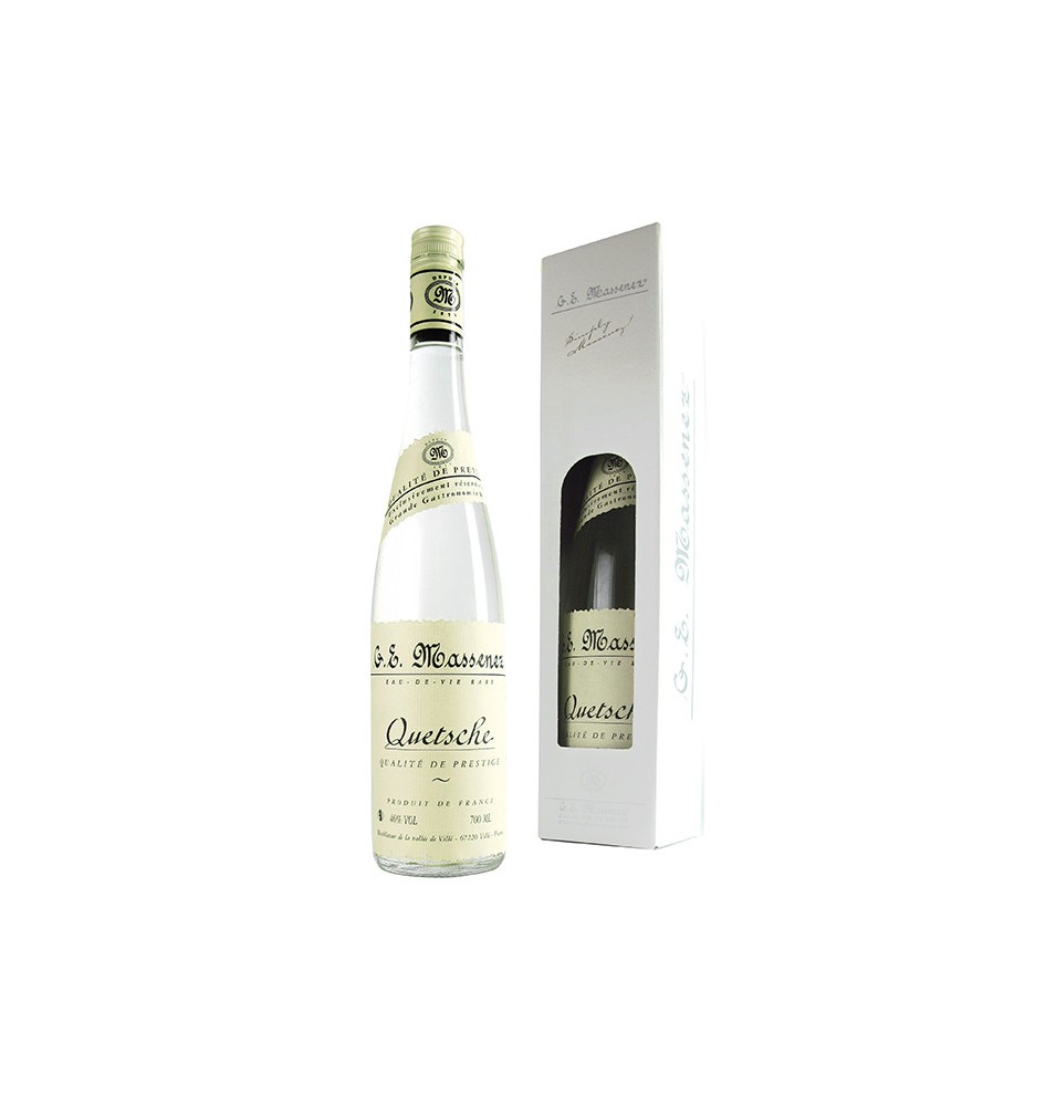 QUETSCHE PRESTIGE COFFRET-70CL-46% ALC.-DISTILLERIE MASSENEZ