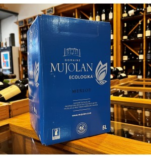 MERLOT MUJOLAN-BIB 5 LITRES-13% ALC.-IGP HERAULT