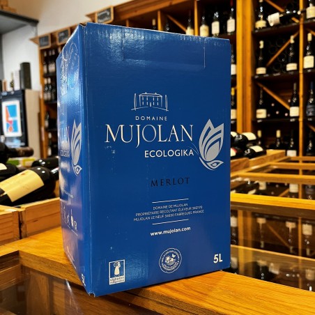 MERLOT MUJOLAN-BIB 5 LITRES-13% ALC.-IGP HERAULT