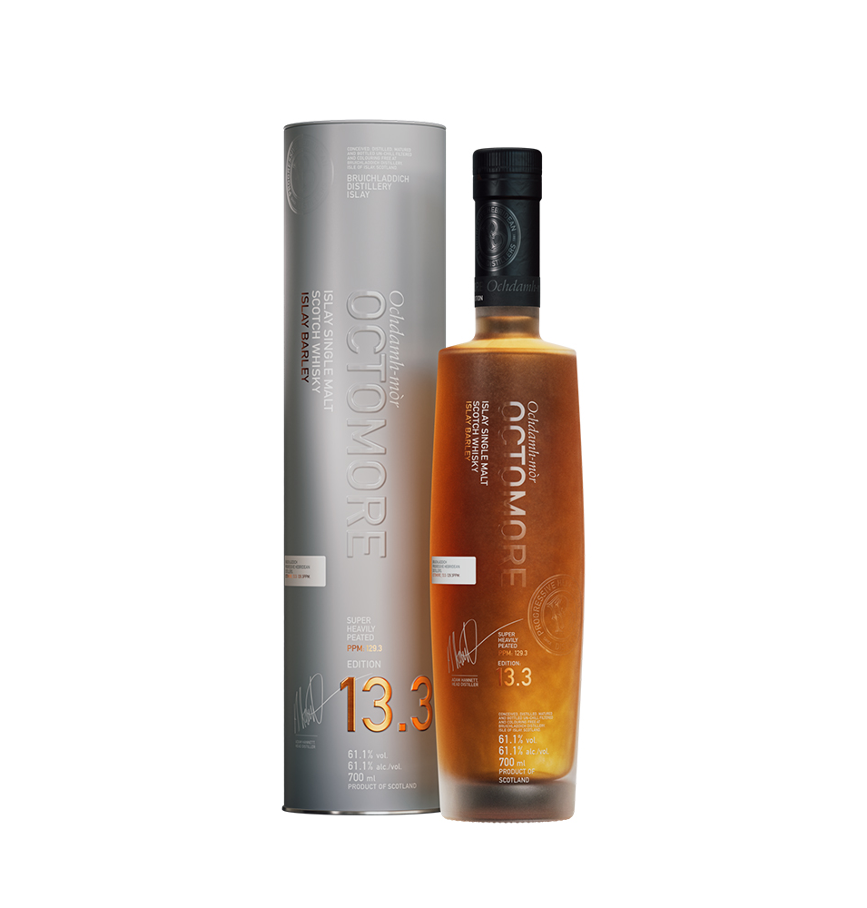 OCTOMORE 13.3-70CL-61.1%ALC.-ECOSSE-ISLAY-SINGLE MALT WHISKY