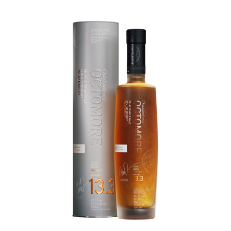 OCTOMORE 13.3-70CL-61.1%ALC.-ECOSSE-ISLAY-SINGLE MALT WHISKY