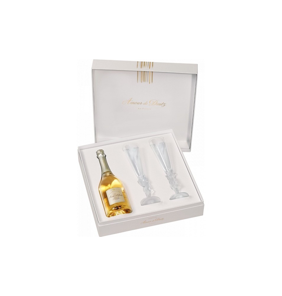 AMOUR DE DEUTZ 2011 75CL + COFFRET 2 FLUTES-12%Alc.-CHAMPAGNE DEUTZ