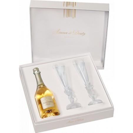 AMOUR DE DEUTZ 2011 75CL + COFFRET 2 FLUTES-12%Alc.-CHAMPAGNE DEUTZ