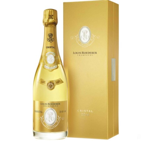 CHAMPAGNE ROEDERER CRISTAL 2014-75CL-12% Alc.-COFFRET LUXE