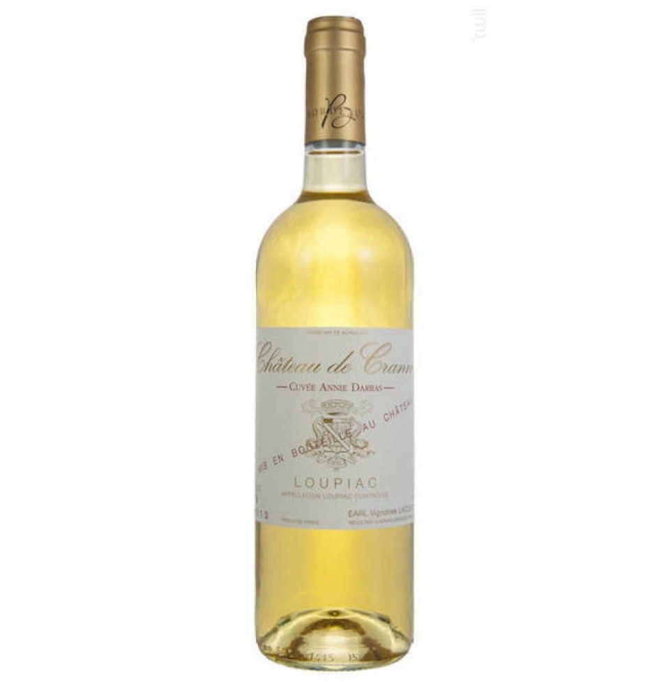 Château de Cranne "Cuvée Annie DARRAS" 2019-75CL-13.5%Alc.-AOC LOUPIAC-