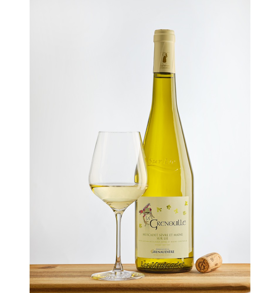 DOMAINE GRENAUDIERE "LA GRENOUILLE" 2021-75CL-12% ALC.-AOC MUSCADET SEVRE ET MAINE SUR LIE