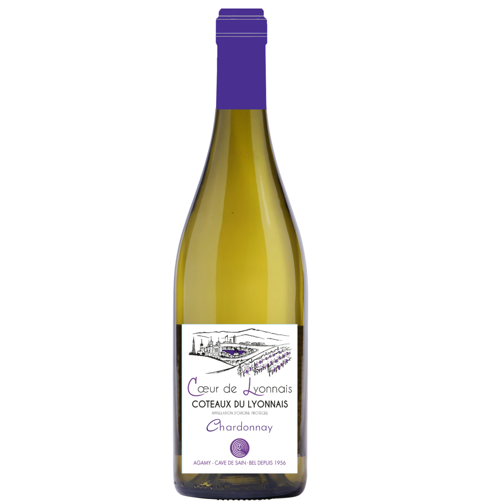 COEUR DE LYONNAIS BLANC 2022-75CL-12%ALC.-AOC COTEAUX DU LYO