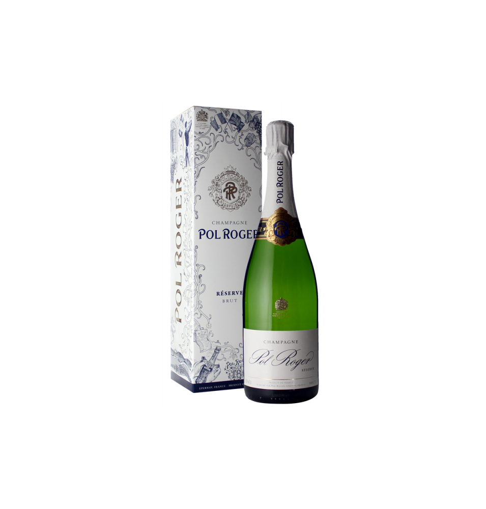 CHAMPAGNE POL ROGER BRUT RESERVE-75CL-12.5%ALC.-COFFRET