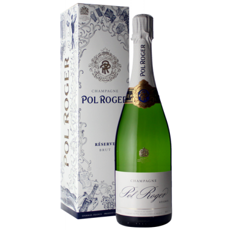 CHAMPAGNE POL ROGER BRUT RESERVE-75CL-12.5%ALC.-COFFRET