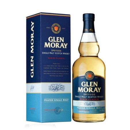 GLEN MORAY PEATED  70CL 40% Alc.