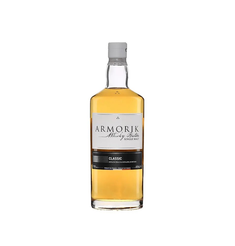 ARMORIK CLASSIC BIO- 70C-46% ALC.-SINGLE MALT WHISKY BRETON- avec coffret