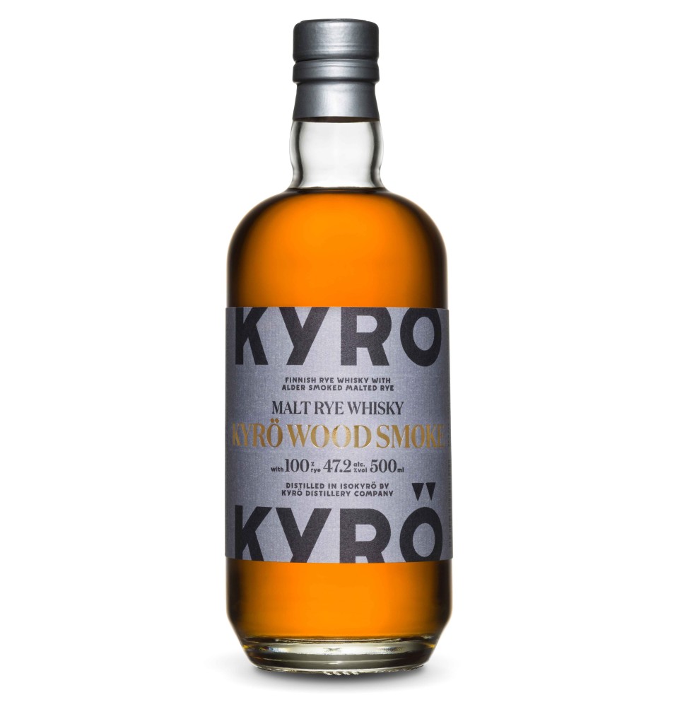 KYRO WOOD SMOKE MALT RYE WHISKY-70CL-47.2%Alc.-FINLANDE