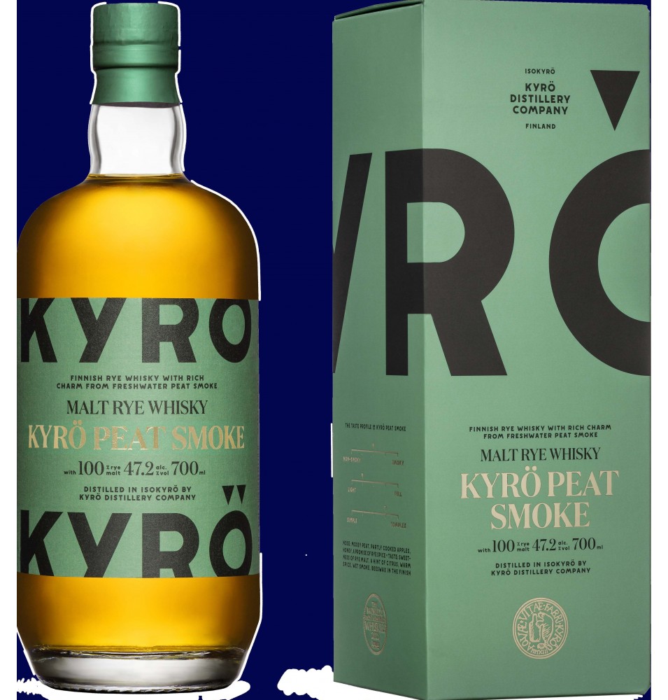 KYRO PEAT SMOKE WHISKY-70CL-47.2%ALC./VOL.-FINLANDE