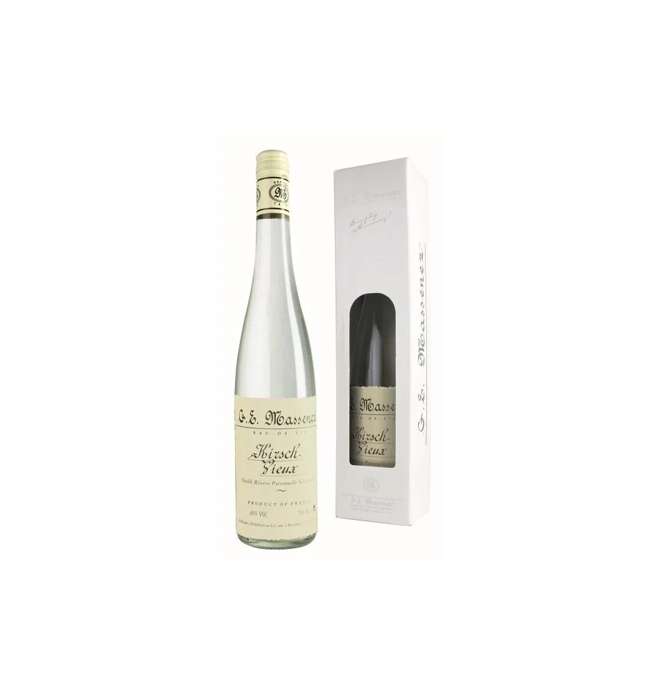 KIRSCH D'ALSACE EN ETUI-70CL-45% ALC.  DISTILLERIE MASSENEZ