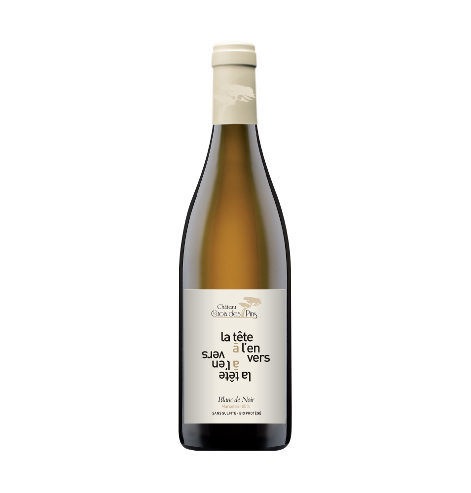 TETE A L'ENVERS 2023 BLANC-75CL-14%ALC./VOL.-BIO- SANS SULFITES AJOUTES- IGP MEDITERRANNEE