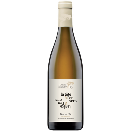 TETE A L'ENVERS 2023 BLANC-75CL-14%ALC./VOL.-BIO- SANS SULFITES AJOUTES- IGP MEDITERRANNEE