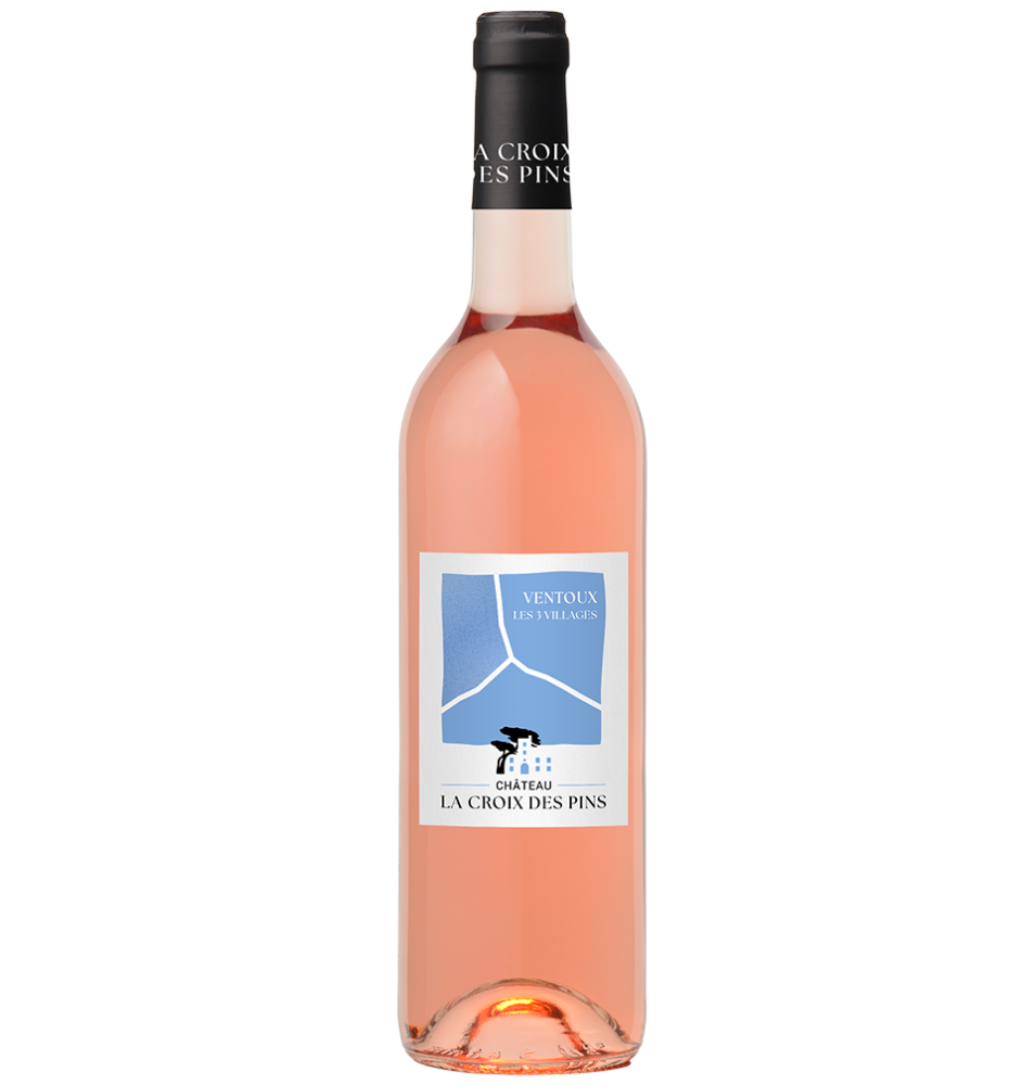 VENTOUX "3 VILLAGES" ROSE 2024-75CL-13%-LA CROIX DES PINS-BI