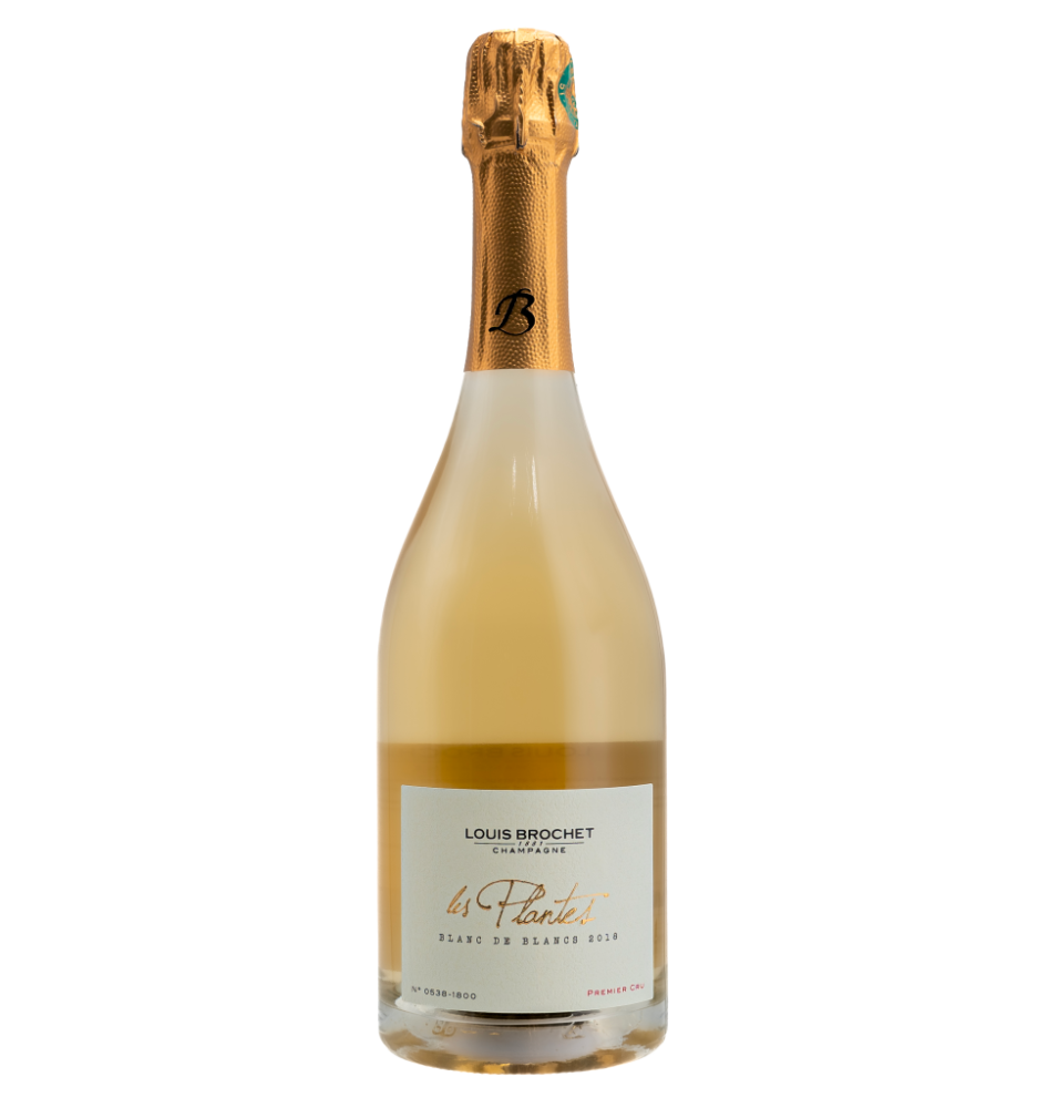 LES PLANTES BLANC DE BLANCS 2018 1ER CRU-75CL-12.5%Alc./Vol.