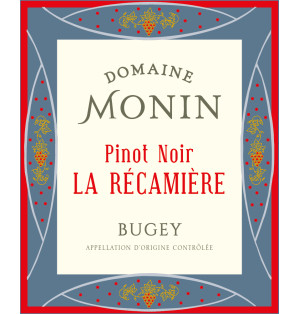 "LA RECAMIERE" AOC BUGEY ROUGE 2024-75CL-12%ALC.-BIO-DOMAINE MON