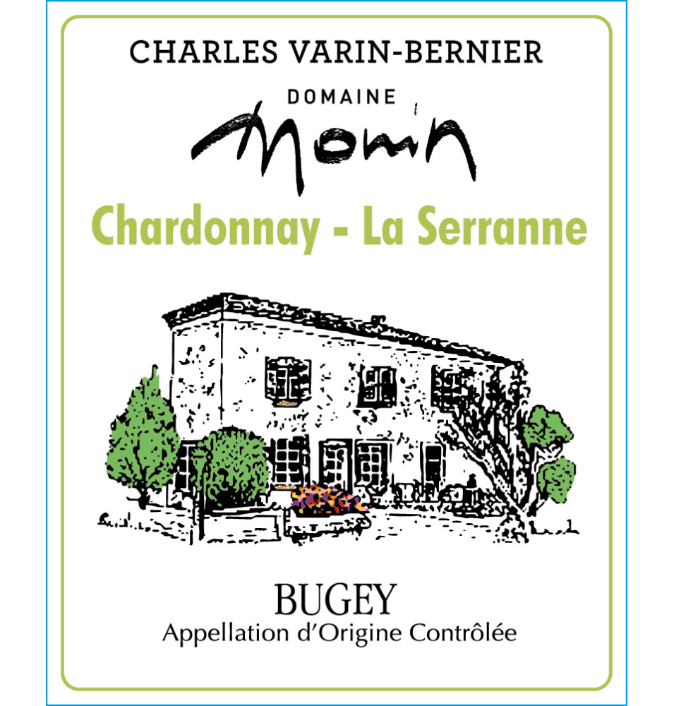 "LA SERRANNE" AOC BUGEY BLANC 2024-75CL-12%ALC.-BIO-MONIN