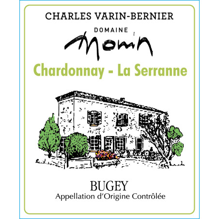 "LA SERRANNE" AOC BUGEY BLANC 2024-75CL-12%ALC.-BIO-MONIN