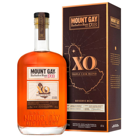 MOUNT GAY XO TRIPLE CASK - LA BARBADE-  70CL 43% ALC.