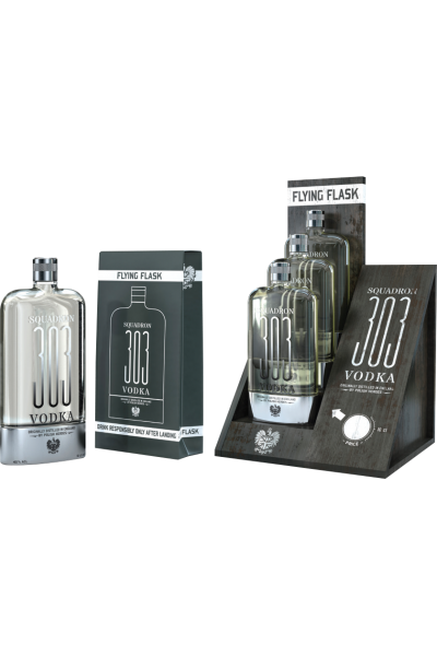 SQUADRON 303 FLYING FLASK 40% ALC.-10CL-VODKA
