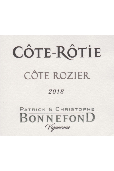CÔTE ROZIER 2019-75CL-14.5%-AOC CÔTE RÔTIE-BONNEFOND